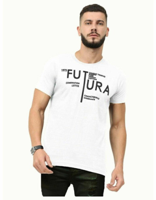 Men Futura White Graphic Printed Cotton Men