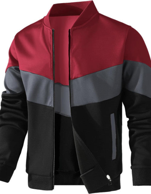 Men Solid Soft Fleece Warm Open Zipper Jacket